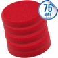 Preview: Liquid Elements Pad Man V2 Polierpad 75mm rot 3er Set