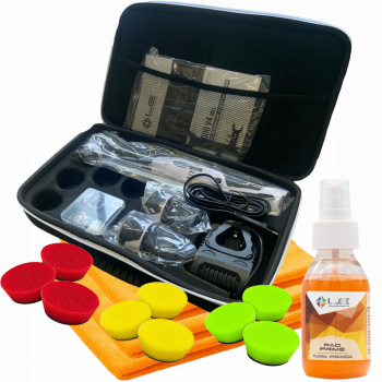 Liquid Elements A1000 V4 Mini Akku Poliermaschine + 9x PadBoy V2 Advanced + 3 Tücher + Pad Prime