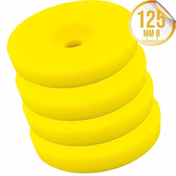 Liquid Elements Polierschwamm Centriforce 2 Medium Cut gelb 125mm 4er Set
