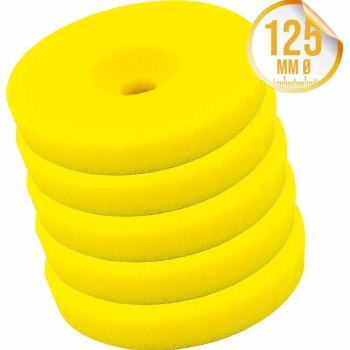 Liquid Elements Polierschwamm Centriforce 2 Medium Cut gelb 125mm 5er Set