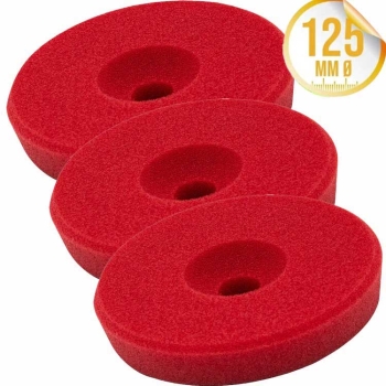Liquid Elements Polierschwamm Centriforce 2 Heavy Cut rot 125mm 3er Set