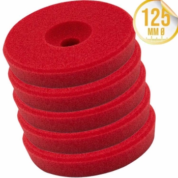 Liquid Elements Polierschwamm Centriforce 2 Heavy Cut rot 125mm 5er Set