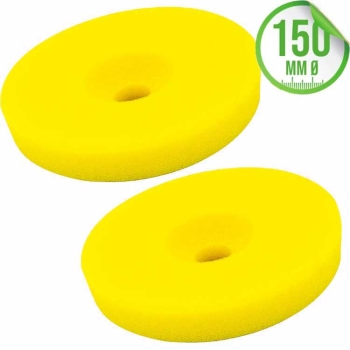 Liquid Elements Polierschwamm Centriforce 2 Medium Cut gelb 150mm 2er Set