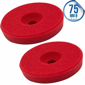 Liquid Elements Polierschwamm Centriforce 2 Heavy Cut rot 75mm 2er Set