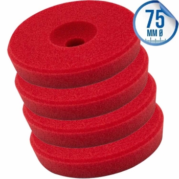 Liquid Elements Polierschwamm Centriforce 2 Heavy Cut rot 75mm 4er Set