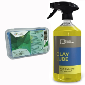 Liquid Elements Clay Lube Knet - Gleitmittel 1 Liter + Reinigungsknete 100 Gramm