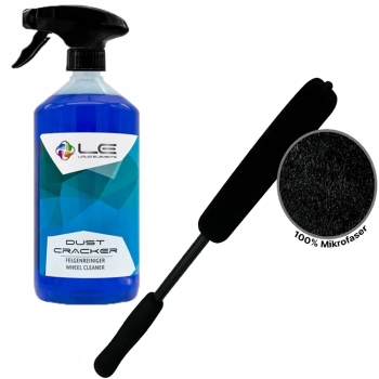 Liquid Elements Dust Cracker Felgenreiniger 1 Liter + Furby Evo Felgenbürste 35cm