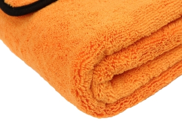 Preview: Liquid Elements Orange Baby XL Trockentuch 90x60cm 800GSM Preview: Liquid Elements Orange Baby XL Nahaufnahme