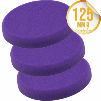 Liquid Elements Pad Man V2 Polierpad 125mm lila, 3er Set