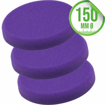 Liquid Elements Pad Man V2 Polierpad 150mm lila 3er Set