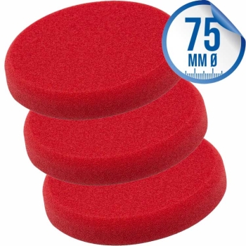 Liquid Elements Pad Man V2 Polierpad 75mm rot 3er Set