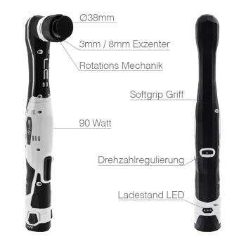 Preview: Liquid Elements A1000 V4 Mini Akku Poliermaschine Details