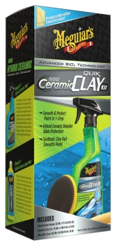 Preview: Meguiars Hybrid Ceramic Quik Clay Kit Verpackung
