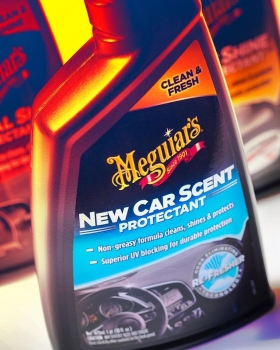 Preview: Meguiars New Car Scent Protectant Nahaufnahme