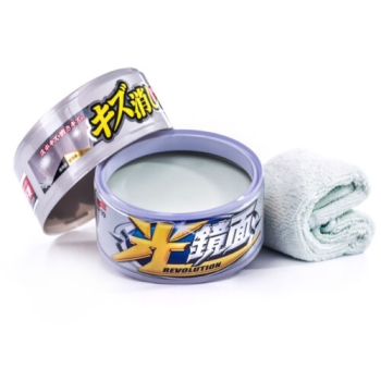 Preview: Soft99 Scratch Revolution Wax Wachs hell Lacke Kratzentferner mit Tuch