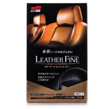 Preview: Soft99 Leather Fine Cleaner & Coditioner Lederpflege Reiniger 100ml