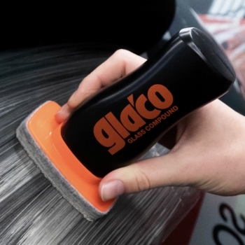 Preview: Soft99 Glaco Glass Compound Roll On Glaspolitur Anwendung