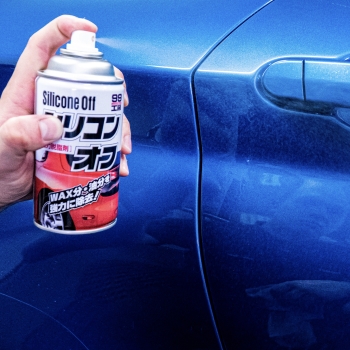 Preview: Soft99 Silicone Off - Silikon- und Wachsentferner Entfetter Anwendung