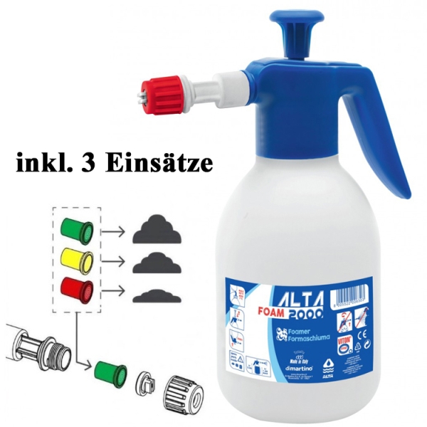 Sprühflasche mit Einsätzen