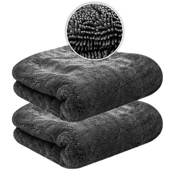 Liquid Elements Black Hole XL Premium Trockentuch 80x50cm 1300GSM randlos 2er Set