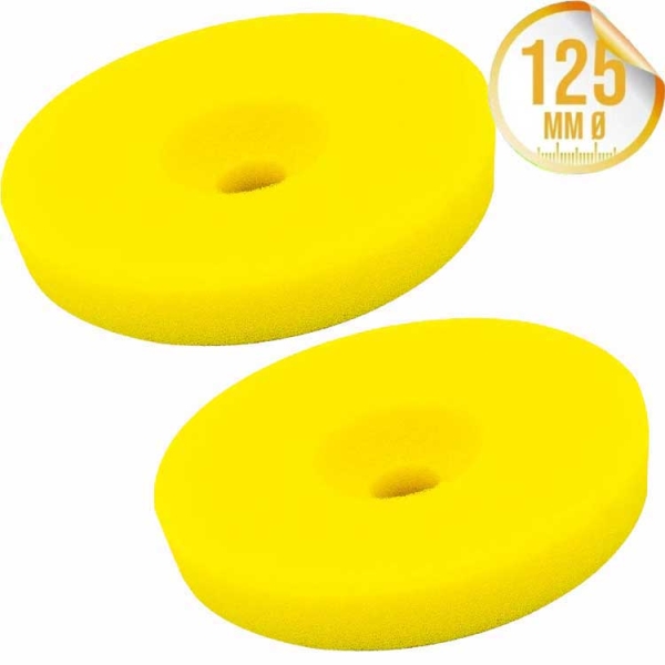 Liquid Elements Polierschwamm Centriforce 2 Medium Cut gelb 125mm 2er Set
