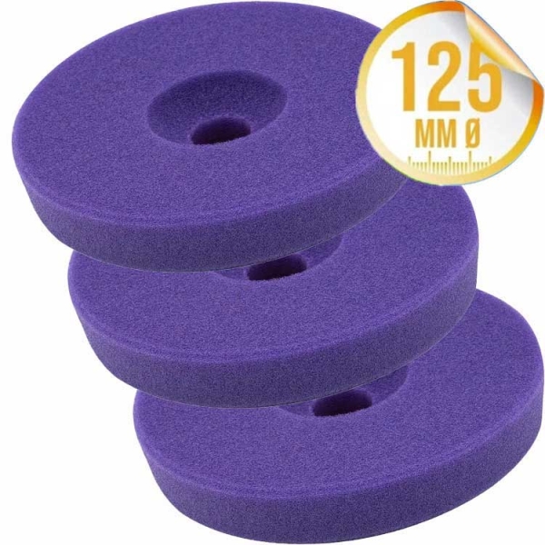 Liquid Elements Polierschwamm Centriforce V2 Sealing lila 125mm 3er Set