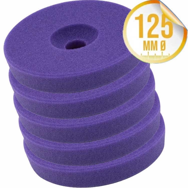 Liquid Elements Polierschwamm Centriforce V2 Sealing lila 125mm 5er Set