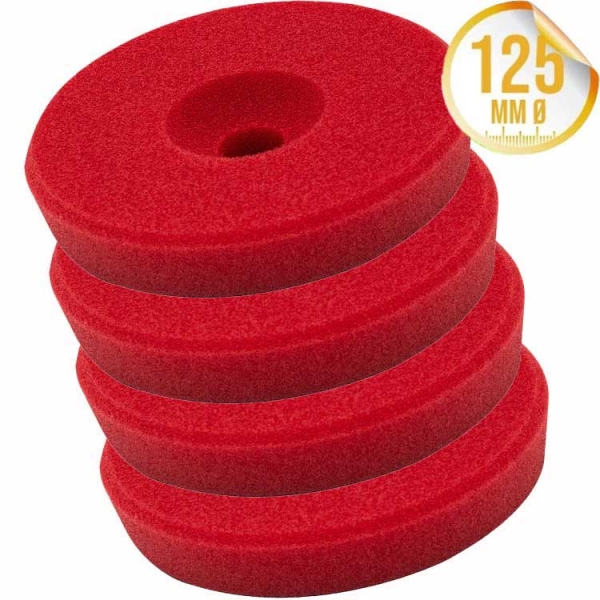 Liquid Elements Polierschwamm Centriforce 2 Heavy Cut rot 125mm 4er Set