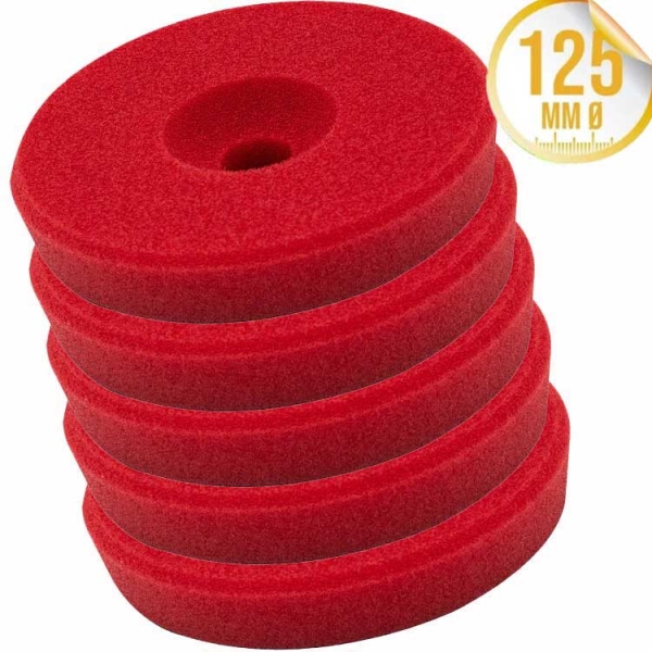 Liquid Elements Polierschwamm Centriforce 2 Heavy Cut rot 125mm 5er Set
