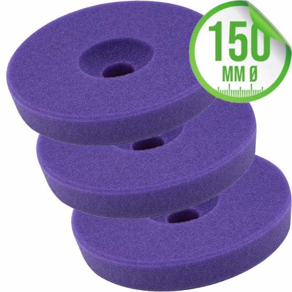 Liquid Elements Polierschwamm Centriforce V2 Sealing lila 150mm 3er Set