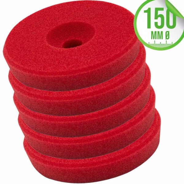 Liquid Elements Polierschwamm Centriforce 2 Heavy Cut rot 150mm 5er Set