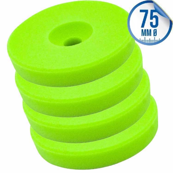 Liquid Elements Polierschwamm Centriforce V2 Soft Cut grün 75mm 4er Set