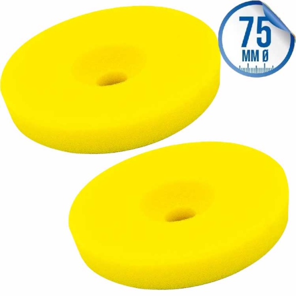 Liquid Elements Polierschwamm Centriforce 2 Medium Cut gelb 75mm 2er Set