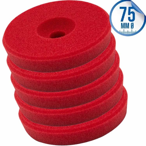 Liquid Elements Polierschwamm Centriforce 2 Heavy Cut rot 75mm 5er Set