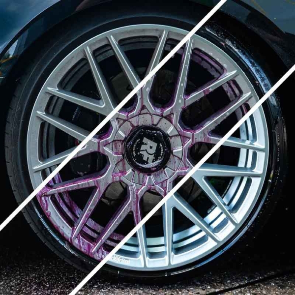 Dust Cracker Vorher Nachher Vergleich an Felge