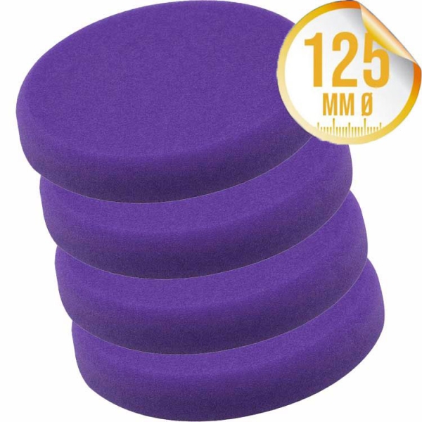 Liquid Elements Pad Man V2 Polierpad 125mm lila, 4er Set