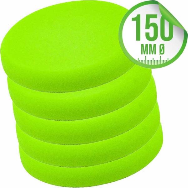 Liquid Elements Pad Man V2 Polierpad 150mm grün 5er Set