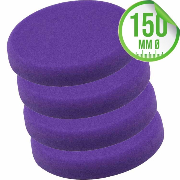 Liquid Elements Pad Man V2 Polierpad 150mm lila 4er Set