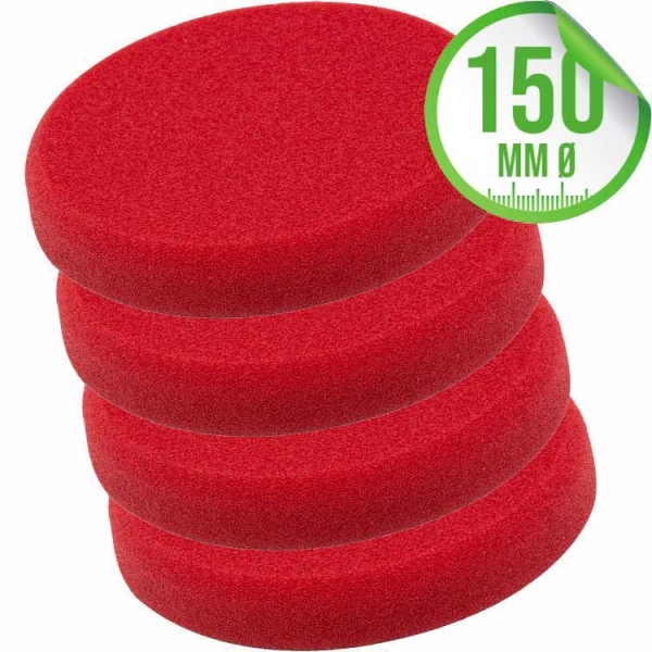 Liquid Elements Pad Man V2 Polierpad 150mm rot 4er Set