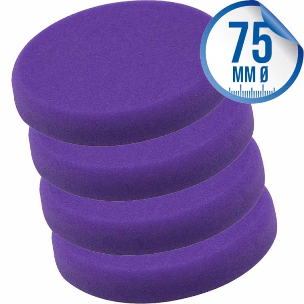 Liquid Elements Pad Man V2 Polierpad 75mm lila 4er Set