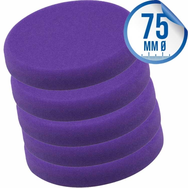 Liquid Elements Pad Man V2 Polierpad 75mm lila 5er Set