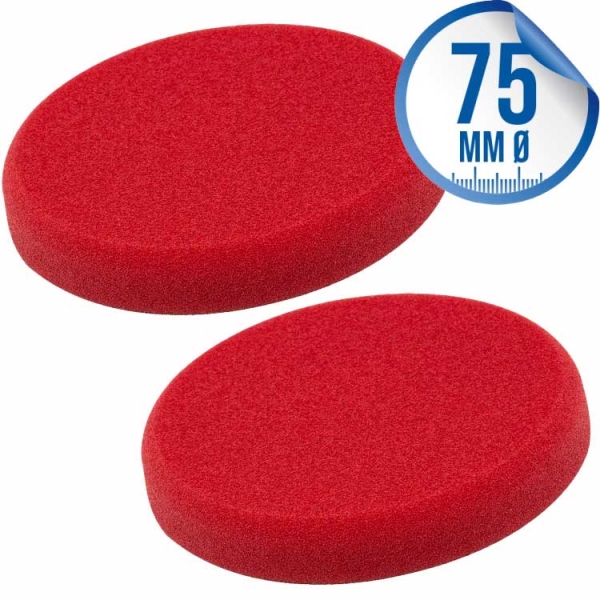 Liquid Elements Pad Man V2 Polierpad 75mm rot 2er Set