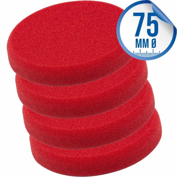 Liquid Elements Pad Man V2 Polierpad 75mm rot 4er Set