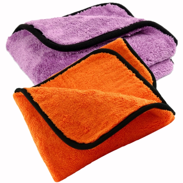 Liquid Elements Orange Baby Trockentuch 60x40cm 800GSM + Purple Monster Mikrofasertuch 40x40cm 1800GSM