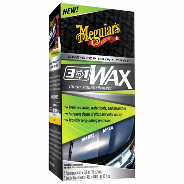 Meguiars 3in1 Wax Autowachs 473ml Meguiars 3in1 Wax Autowachs 473ml