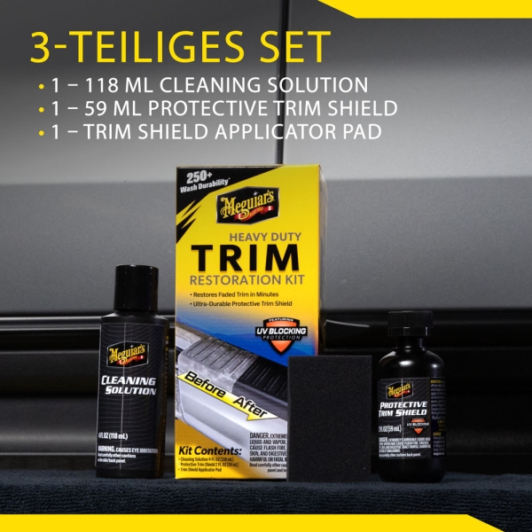 Meguiars Heavy Duty Trim Restoration Kit Kunststoffversiegelung Meguiars Heavy Duty Trim Restoration Kit Kunststoffversiegelung