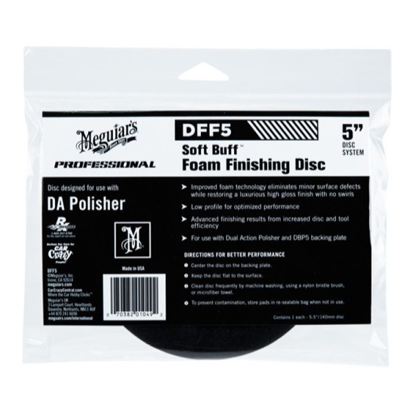 Meguiars - Soft Foam Finishing Disc Polierpad Polierschwamm 5" 140mm / 20 mm