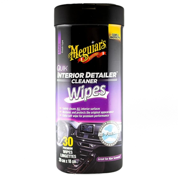 Meguiars Quik Interior Detailer Wipes Reinigungstücher 30 Stück