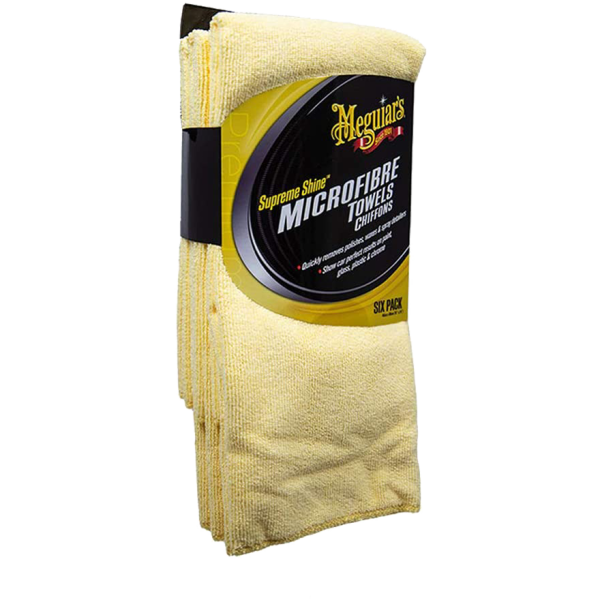 Meguiars Supreme Shine Microfibre Towel Mikrofasertuch 6er Pack
