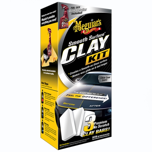 Meguiars Smooth Surface Clay Kit - Reinigungsknete